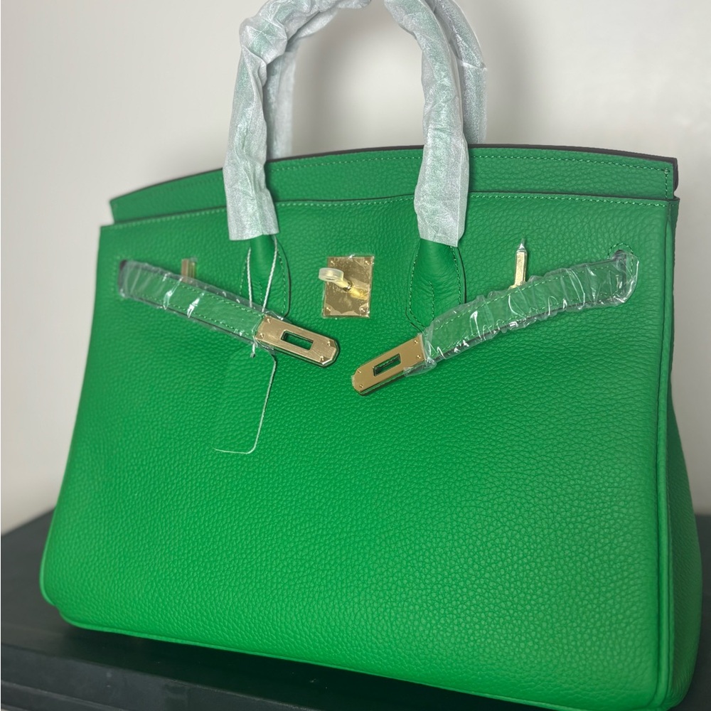 Genuine leather green wirkin - Picture 2 of 6